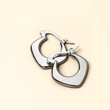 Bullion Gold Sylvia White Gold Hoop Earrings