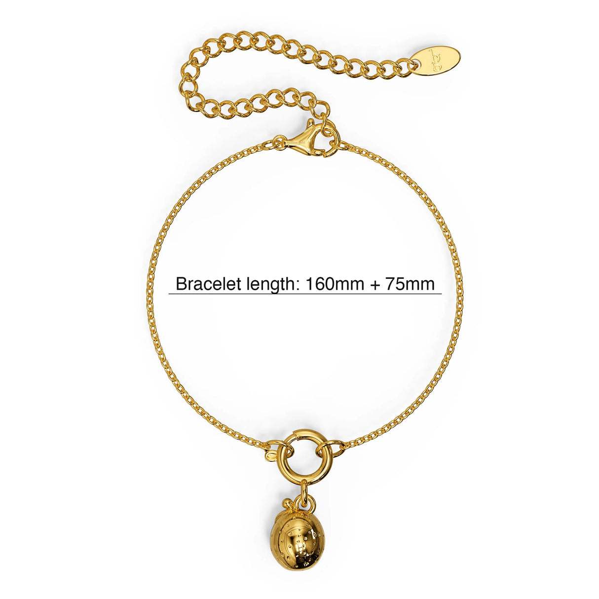 Bullion Gold Passion Fruit Gold Charm Bracelet