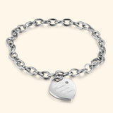 Bullion Gold Forever You'Re My Lover Bracelet White Gold