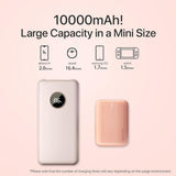 MOVE SPEED Mini Cute Charger Power Bank 10000mAh 22.5W - Pink