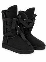 Australian Leather Ugg Roxy Nomad Long Uggs Black - AU9