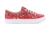 Bosccolo Womens Sneakers - Red/Gold