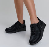 Bosccolo Womens Sneakers - Black Camouflage