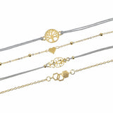 Bohemian 5-Piece Charm Bead Bracelet Set