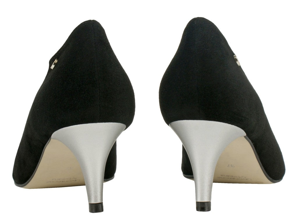 Bosccolo Womens High Heels - Black / Silver