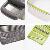 TODO Multifunction Food Chopper Cutter Shredder Strainer Grater Kitchen Tool Basket 12pcs Set