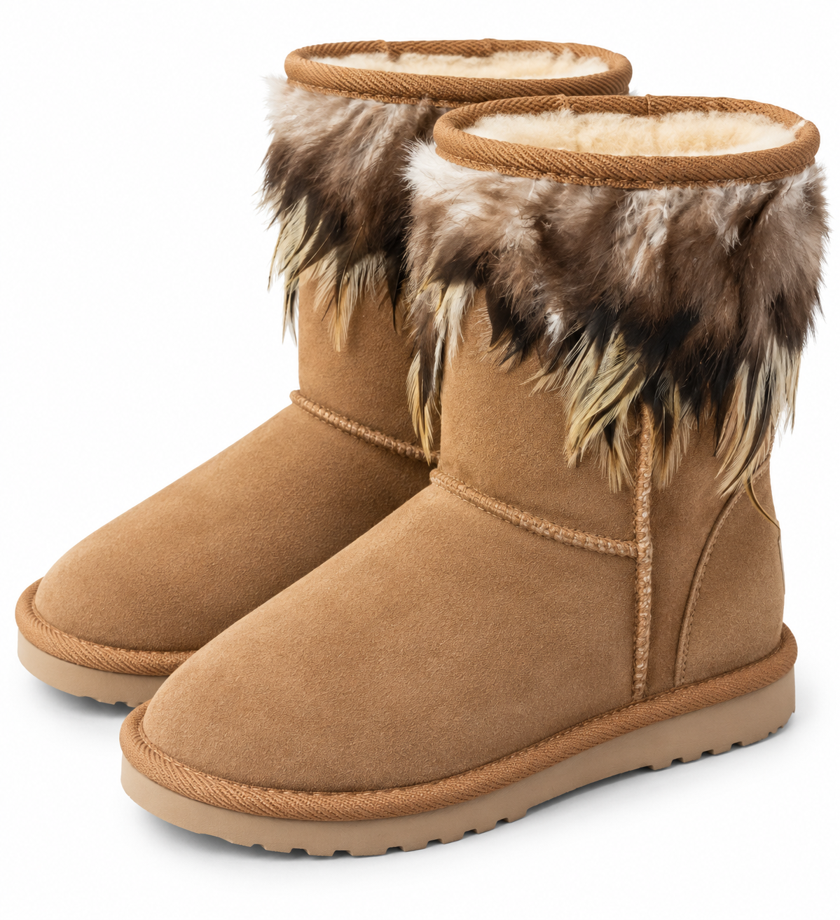 Australian Leather Ugg Classic Feather - Chestnut - AU4