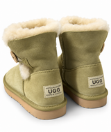 Australian Leather Ugg Classic 1Button Short - Olive - AU7