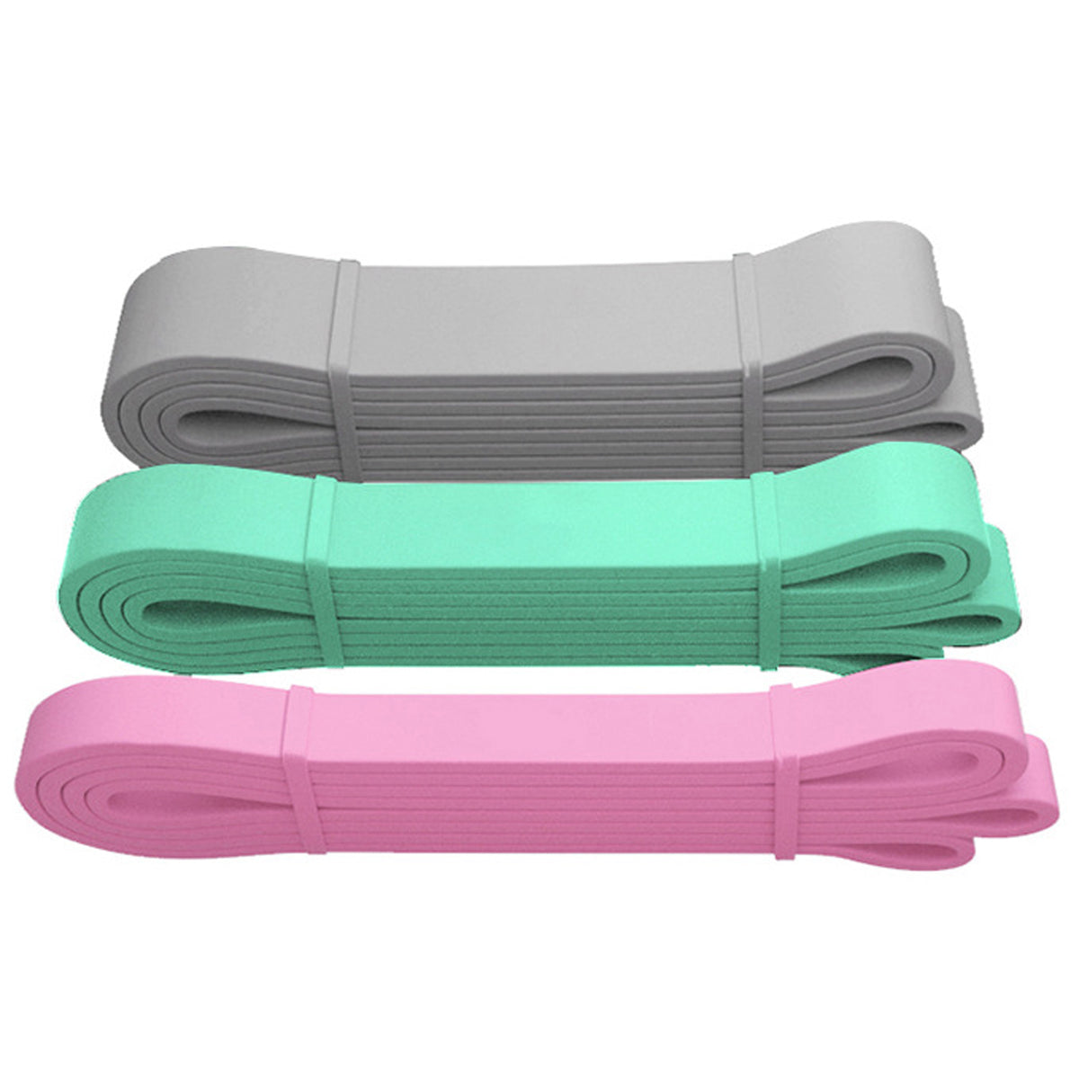 Heavy Duty Resistance Bands 3 Set Exercise Pilates Yoga Physio Band 9-36kg Carry Bag