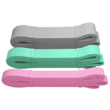 Heavy Duty Resistance Bands 3 Set Exercise Pilates Yoga Physio Band 9-36kg Carry Bag