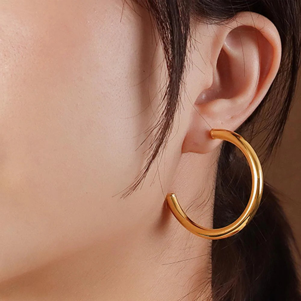 Bullion Gold Erica Gold Hoop Earrings