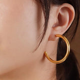 Bullion Gold Erica Gold Hoop Earrings
