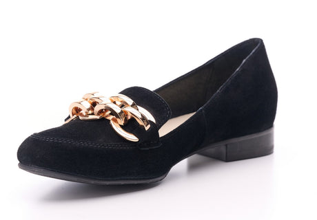 Bosccolo Womens Moccasin - Black Suede