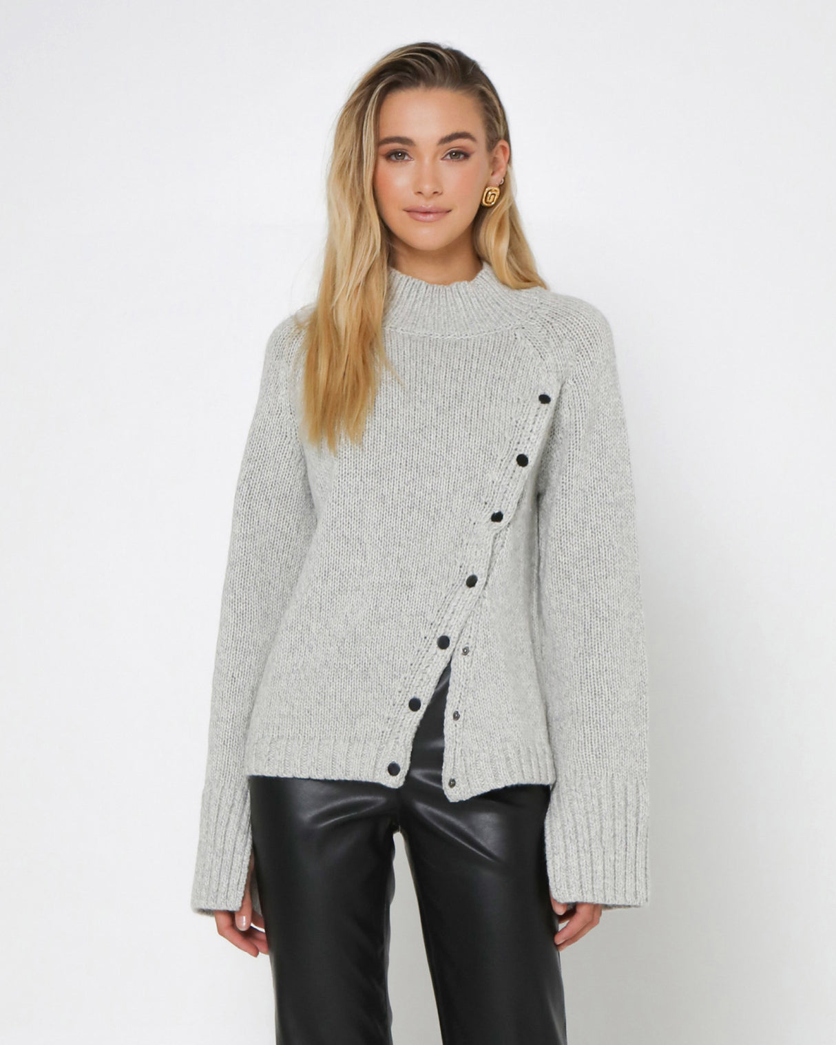 Madison The Label Annalise Knit Jumper - Grey