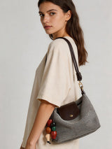 Woven Textile Shoulder Bag - Sage