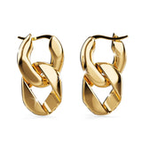 Bullion Gold Carica Dangly Holo Hoops in Gold