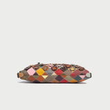 Floral Patchwork Leather Tote Bag - Rainbow