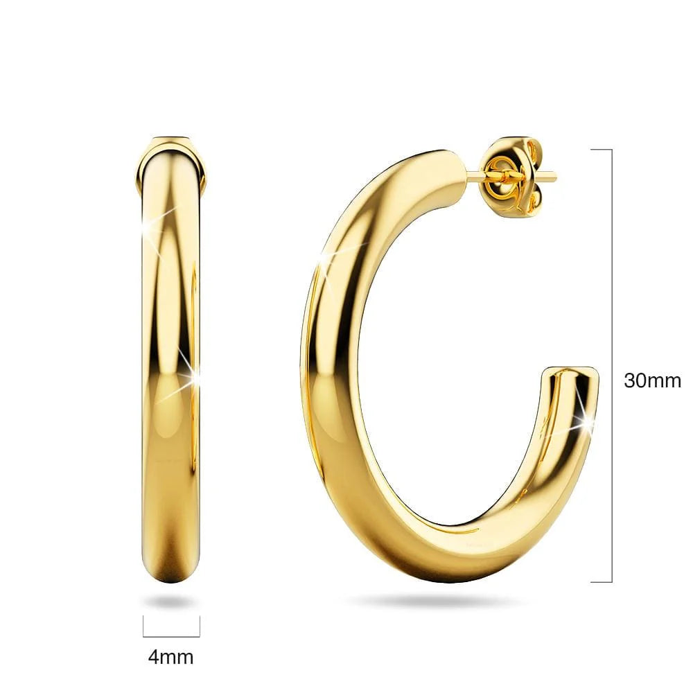Bullion Gold Erica Gold Hoop Earrings