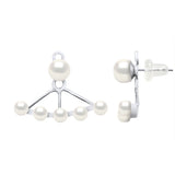 Earrings Freshwater Pearl White 6mm