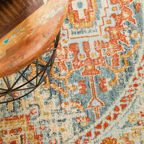 Legacy 853 Blue Round Rug