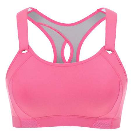 High Impact Lightly Padded Wireless Active Bra - Pink