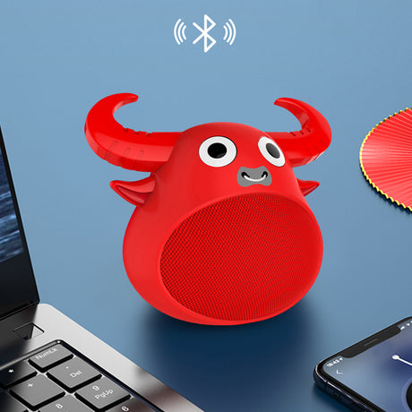 Fitsmart Bluetooth Animal Face Speaker - Red