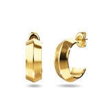 Bullion Gold Solid Textured Earrings in Gold