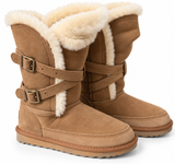 Australian Leather Ugg Clasicc Short Double Buckle - Chestnut - AU4