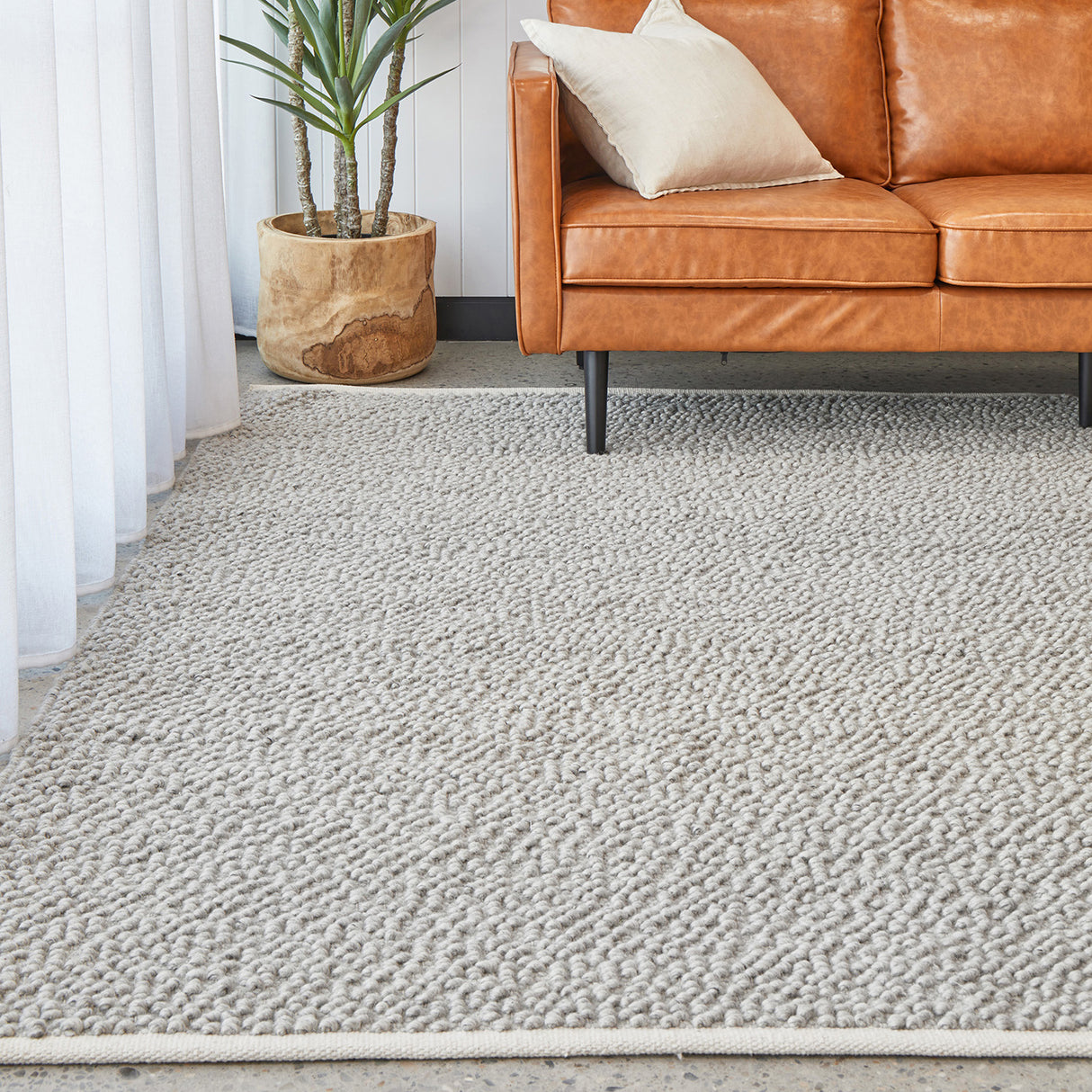 Boucle Grey Rug