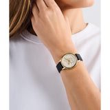 Ted Baker Womens Phylipa Classic Gold Black Leather