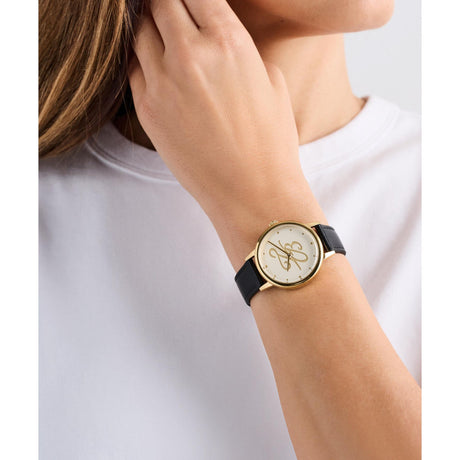 Ted Baker Womens Phylipa Classic Gold Black Leather