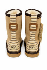 Australian Leather Ugg Short Stripe Uggs - Natural - AU5