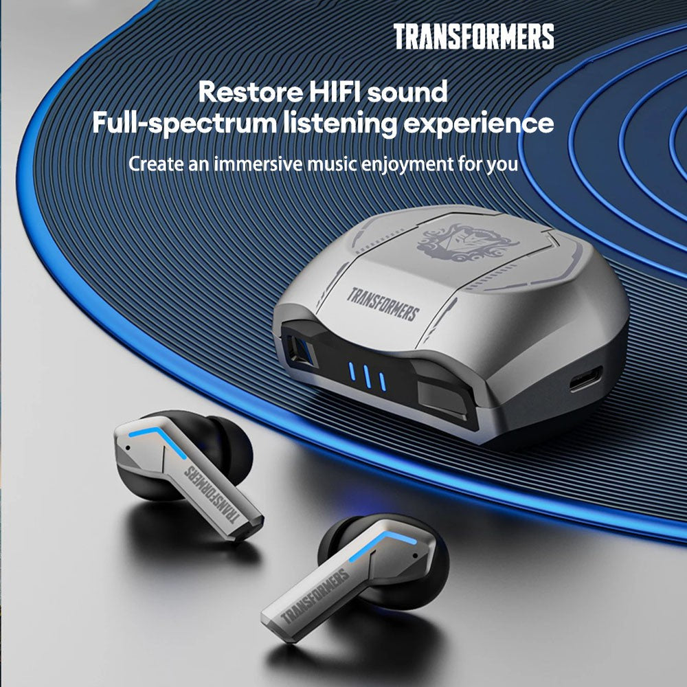 Transformers TWS Wireless Earphones Bluetooth V5.3 Rechargeable TF-T06 - Black