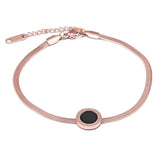 Bullion Gold Roman Numerals Bracelet