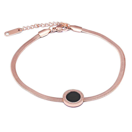 Bullion Gold Roman Numerals Bracelet
