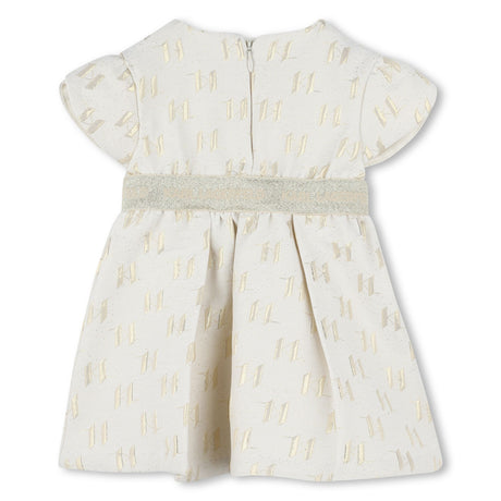 Karl Lagerfeld Girls Formal Jacquard Dress - Beige