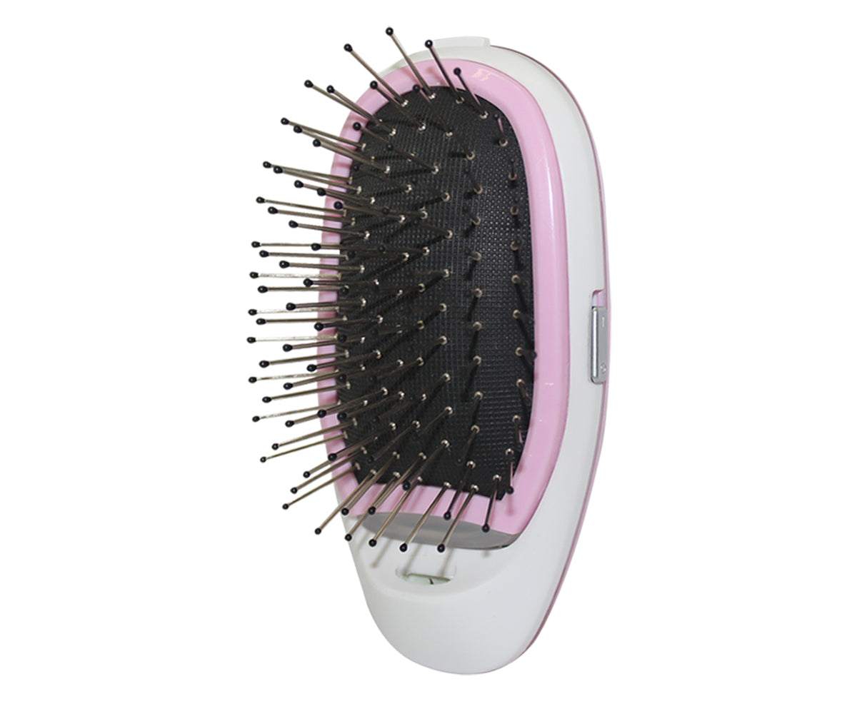 TODO Ionic Styling Hair Brush Straight Smooth Silky Hair Stainless Steel Bristle Pink