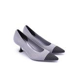 Corporate Color Block Kitten Heels - Lavender