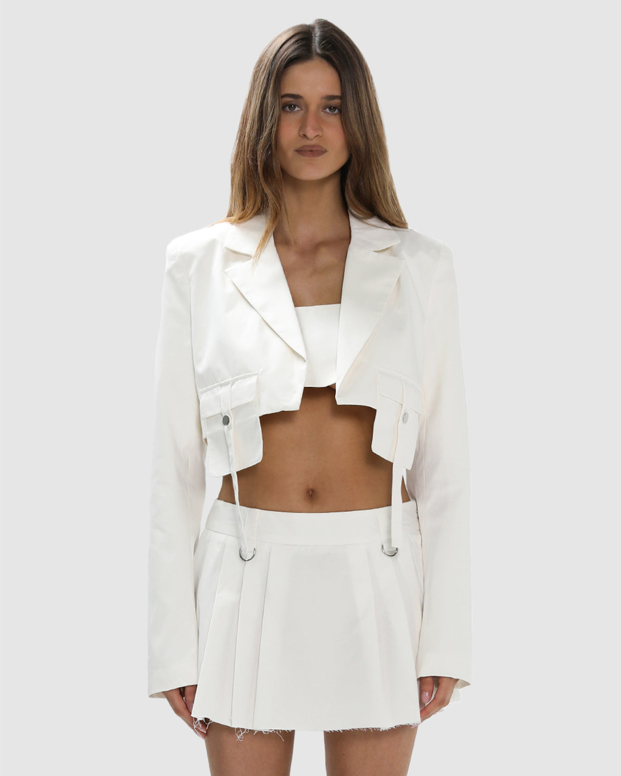 BY.DYLN Porter Jacket - White