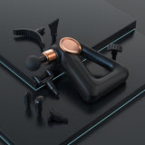 FitSmart FS-5500 Massage Device Gun Head 9 Attachments Black