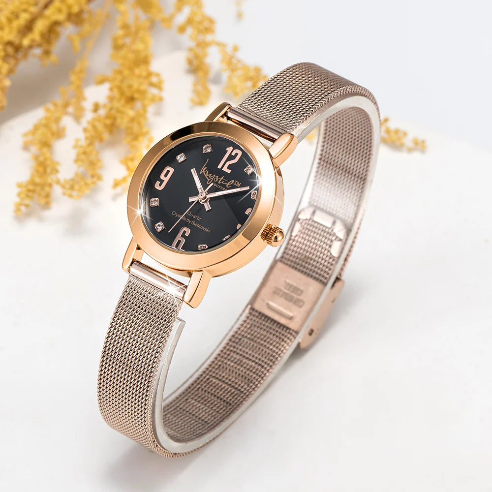 Krystal Couture The Hour Check Krystal Watch Embellished with SWAROVSKI® Crystals