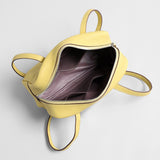 Premium Pebbled Calfskin Bowling Bag - Yellow