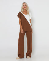Lost In Lunar Women's Norah Knit Pants - Hazelnut