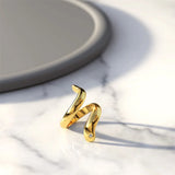 Bullion Gold Orphic Double Wrapped Band Ring in Gold