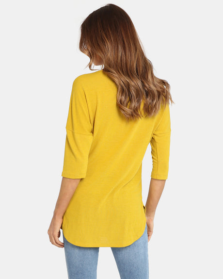 Lost In Lunar Women's Trixie Top - Mustard