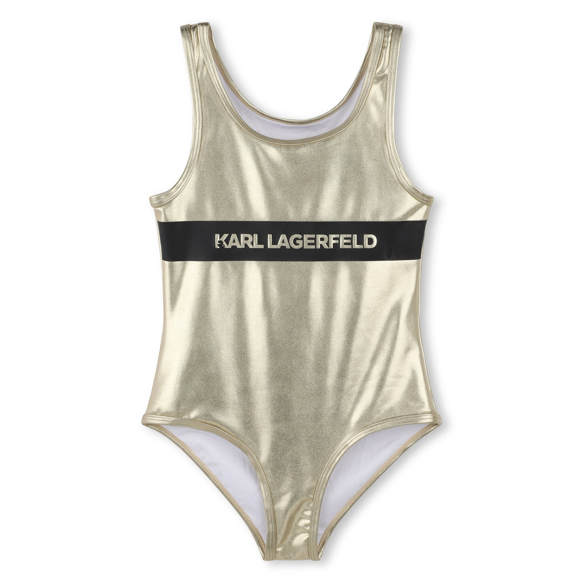 Karl Lagerfeld Girls Fete Musique D3 Swimming Costume - Yellow