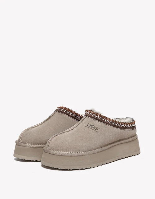 Ventus Cow Suede Platform in Brown