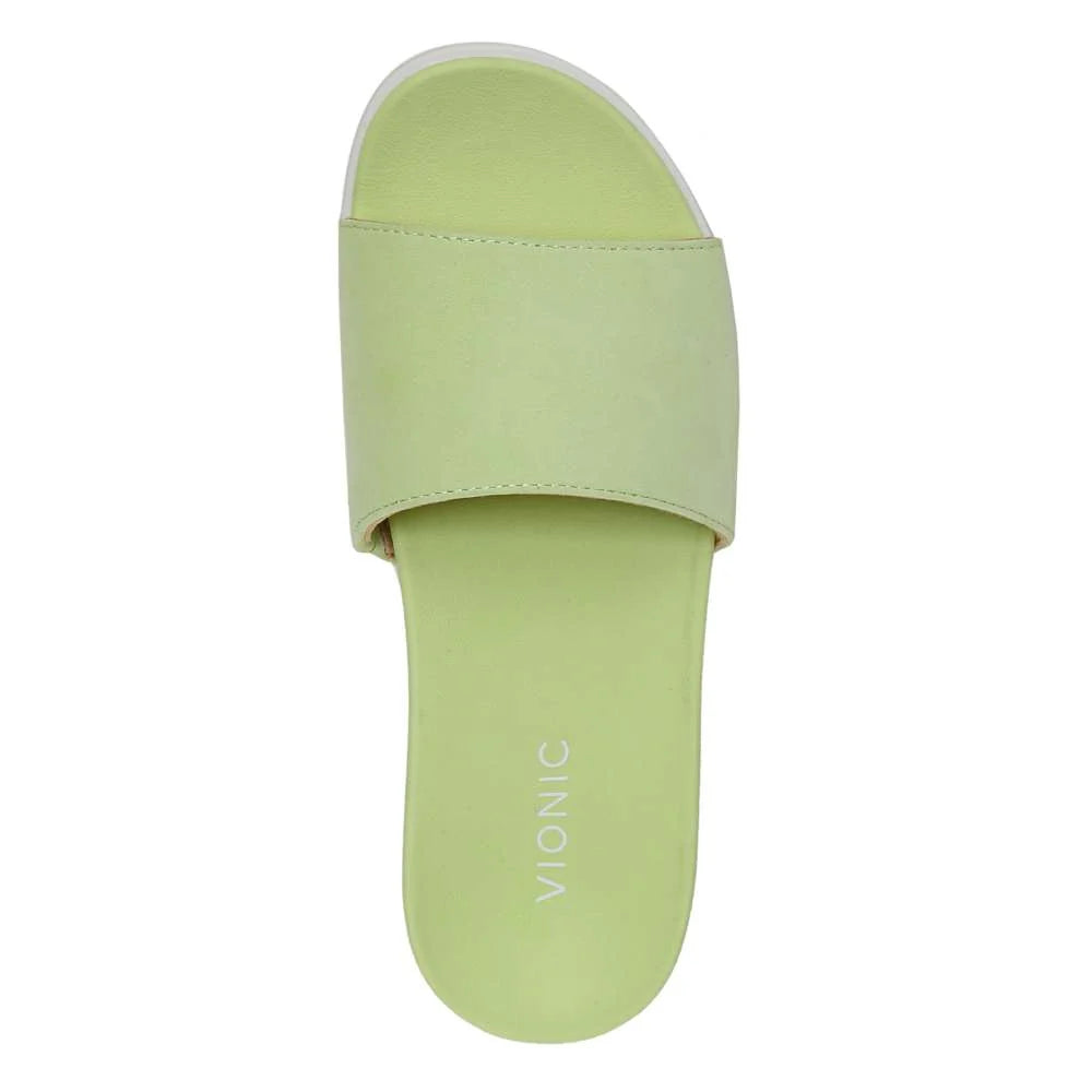 Vionic Val Slide - Pale Lime