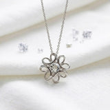 Krystal Couture Daffodil Hologram Short Necklace Embellished with SWAROVSKI Crystals