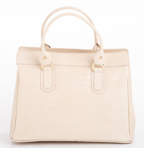 Bosccolo Shoulder Bag - Ecru Croco